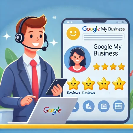 Unterstützung eines Kunden bei Google-Bewertungen zeigt