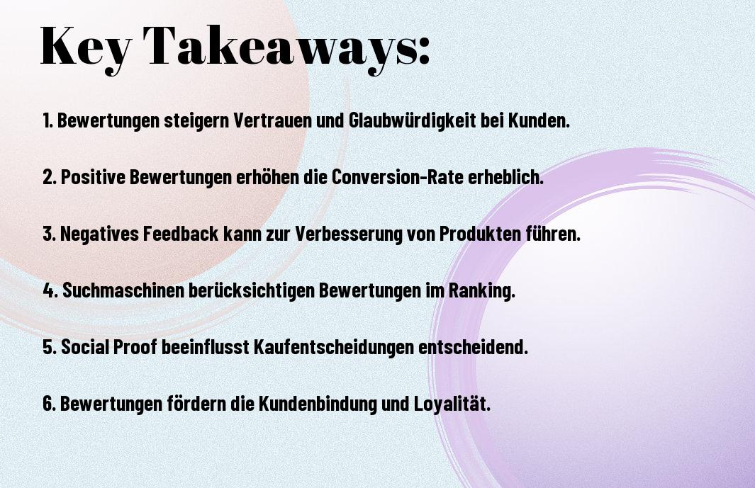 Bewertungen im Online-Marketing