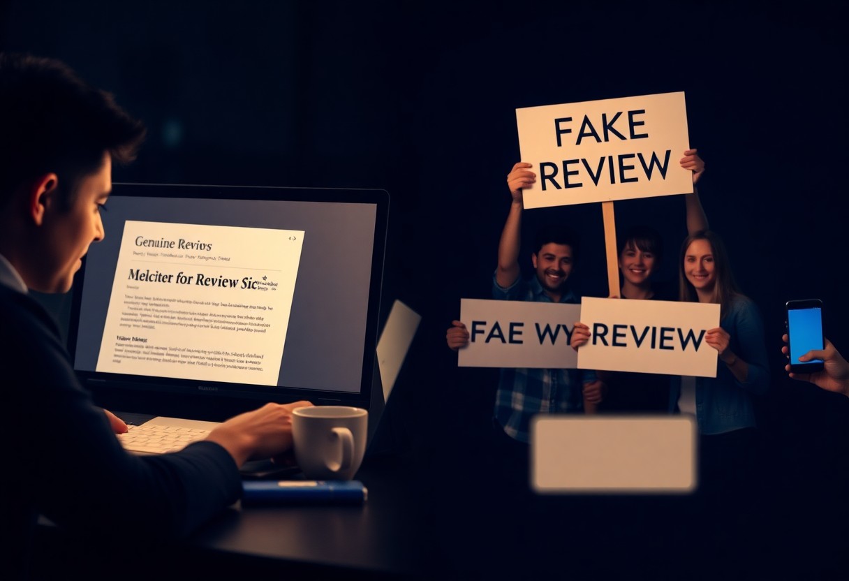 Unterschiede gekauften Bewertungen