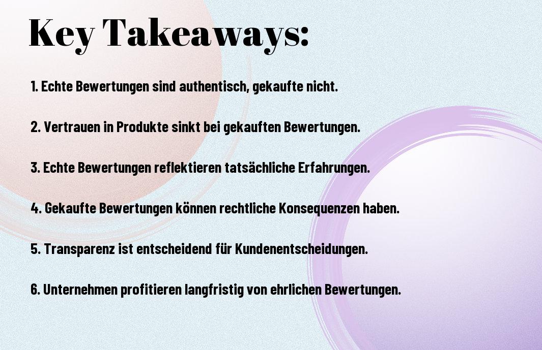 Unterschied zwischen echten und gekauften Bewertungen