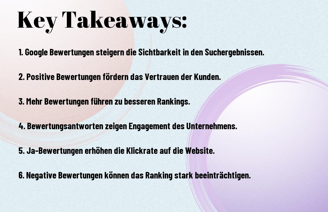 Wie Google Bewertungen das Ranking beeinflussen