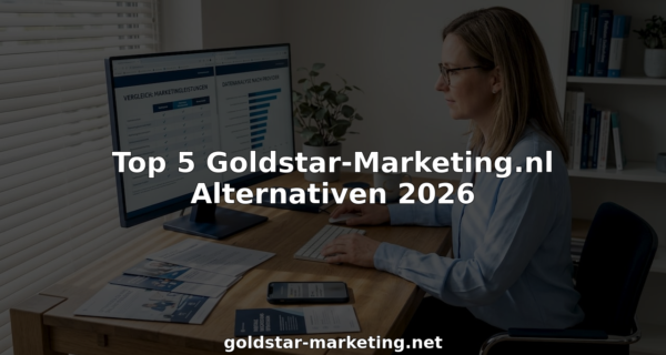 Ein Unternehmer prüft verschiedene Möglichkeiten, sein Marketing zu gestalten und vergleicht die Alternativen, um die beste Lösung für sein Geschäft zu finden.