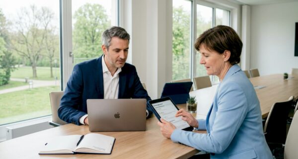 Das Team analysiert Kundenbewertungen direkt am Arbeitsplatz.